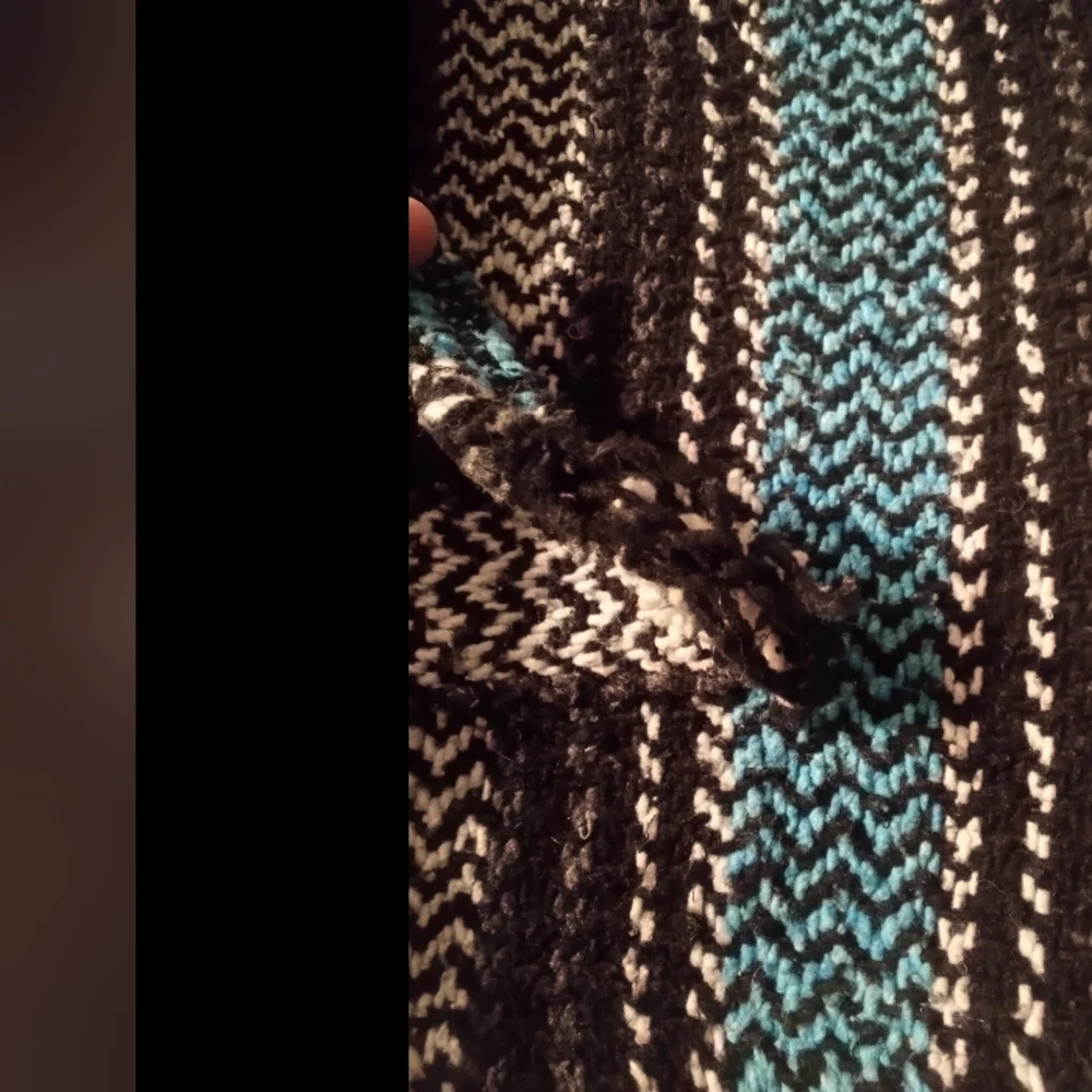 Black Blue & Gray Baja Joe Drug Rug Size Small - Picture 5 of 7